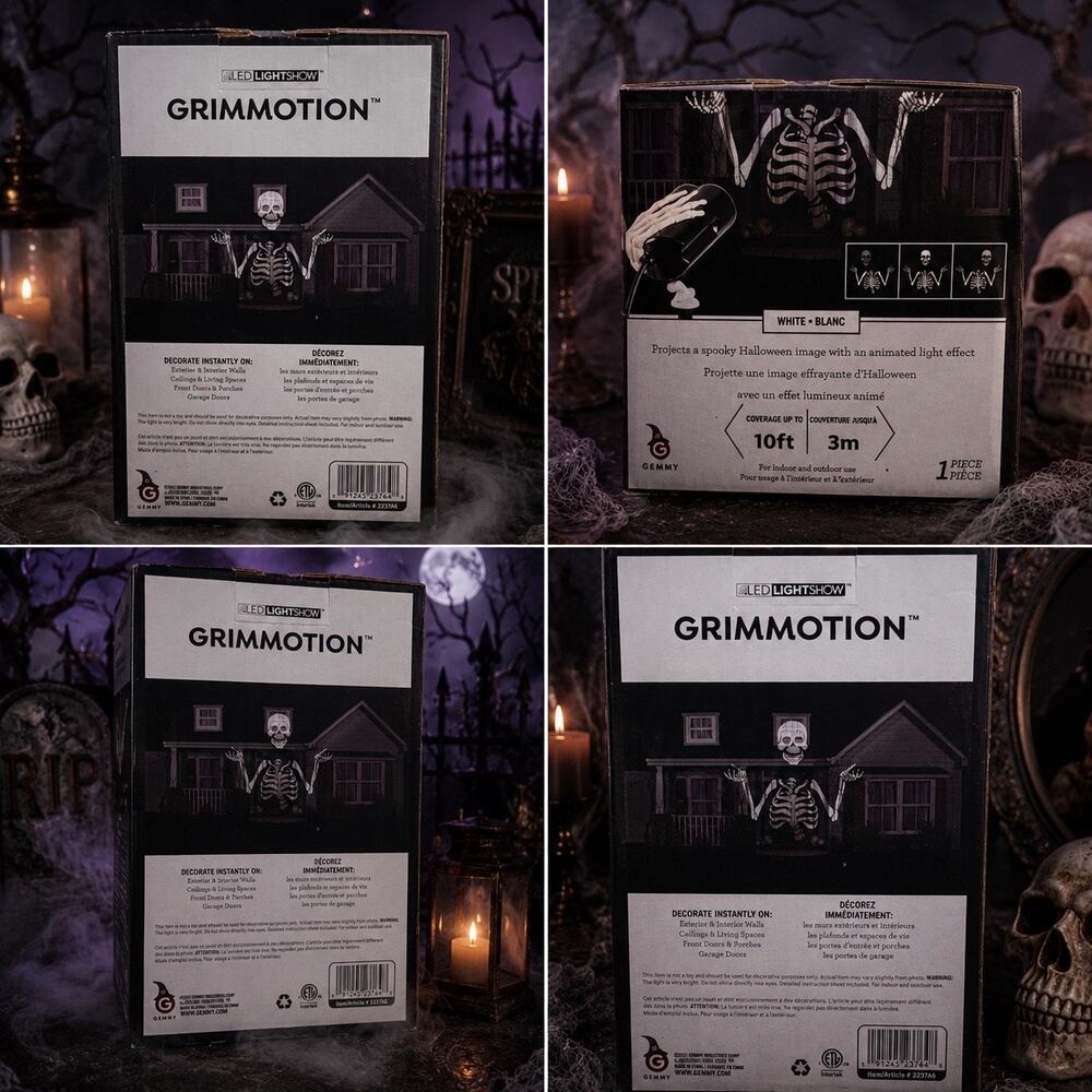 ♡ NIB HALLOWEEN GRIMMOTION LED LIGHT SHOW